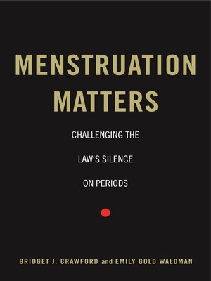 cover image of Menstruation Matters